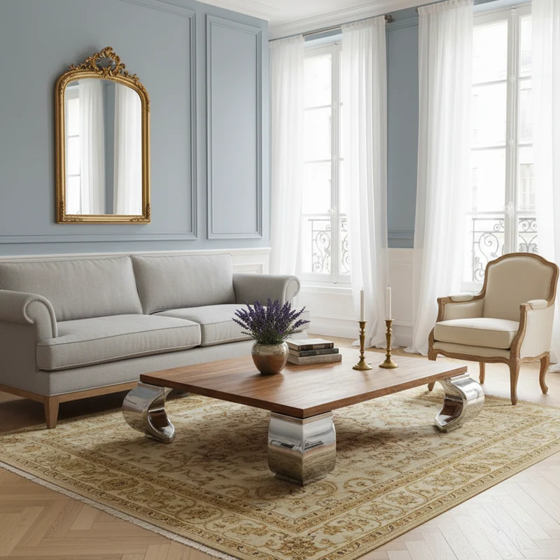 Table basse rectangulaire opium | Acacia Stainless III