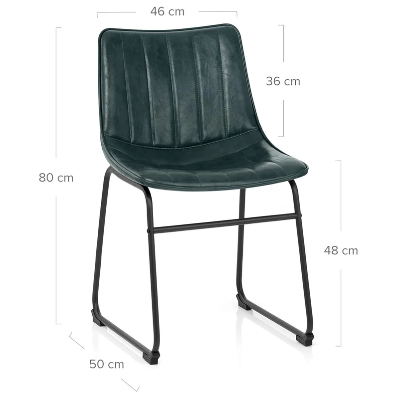 Chaise Faux Cuir - Tucker Vert