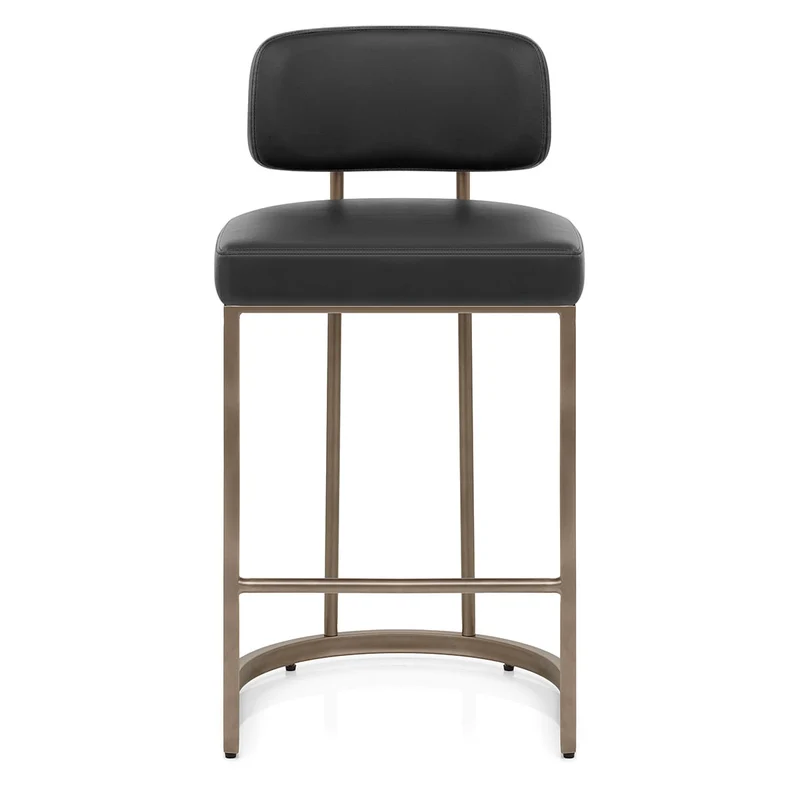 Tabouret Faux Cuir - Verve Noir