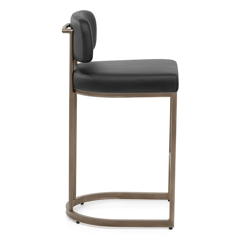 Tabouret Faux Cuir - Verve Noir