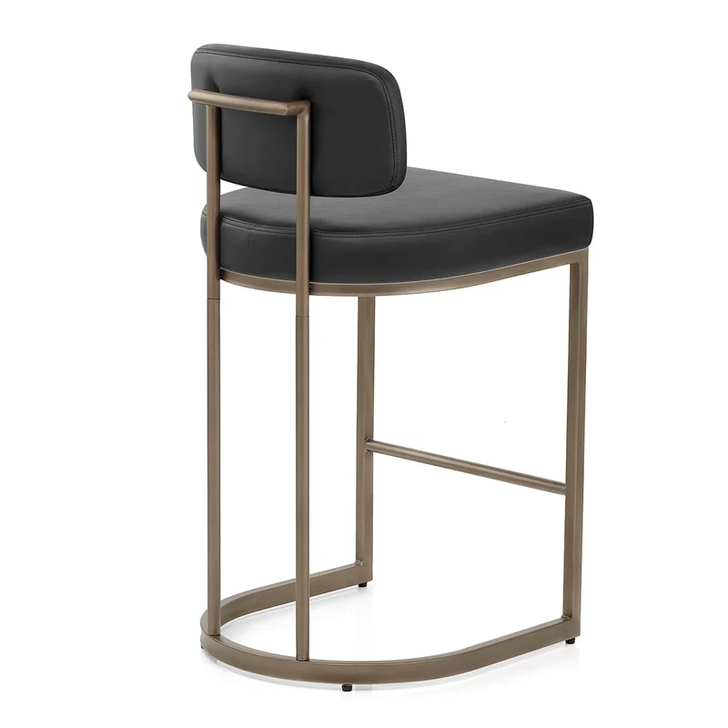 Tabouret Faux Cuir - Verve Noir