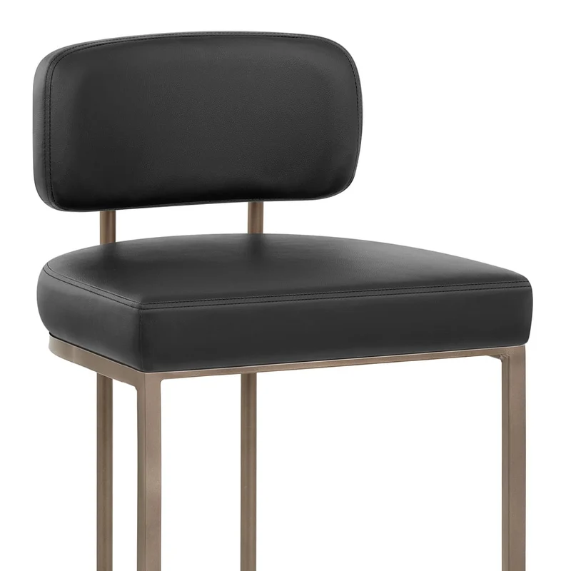 Tabouret Faux Cuir - Verve Noir