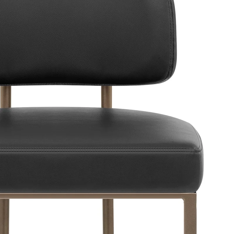 Tabouret Faux Cuir - Verve Noir