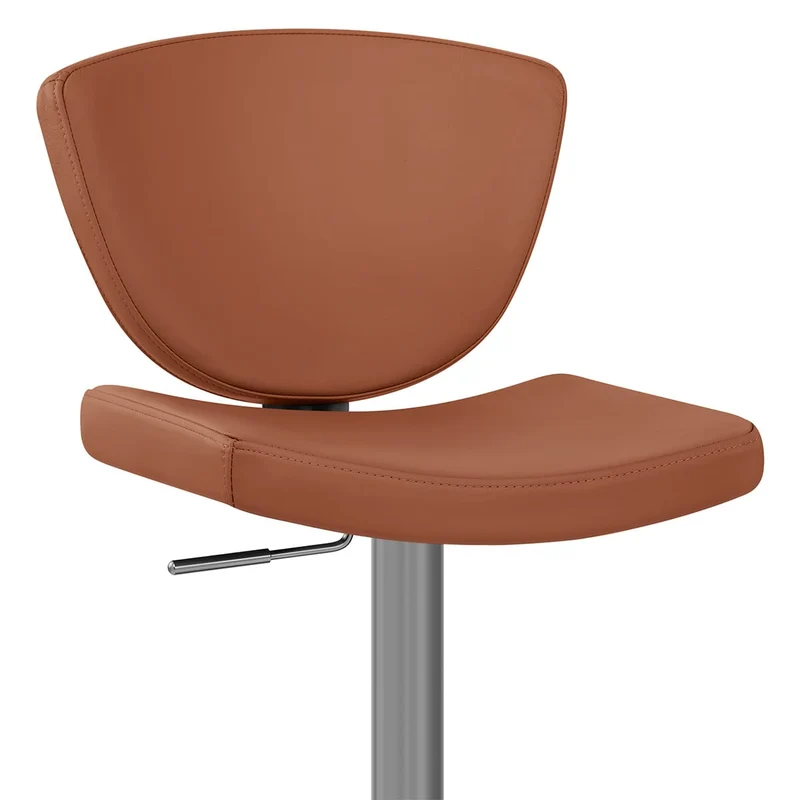 Tabouret Faux Cuir Graphite - Pearl Marron