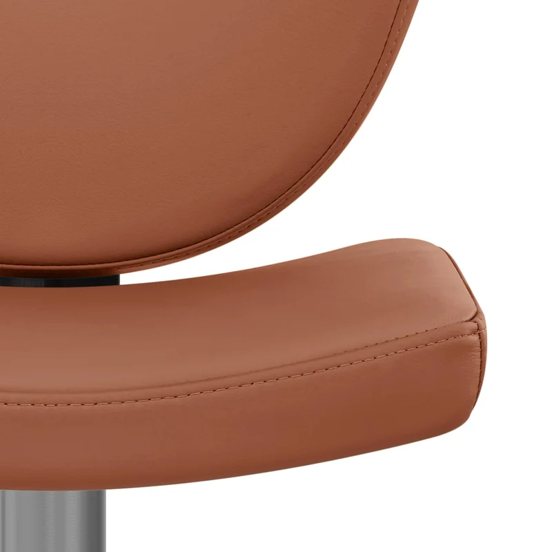 Tabouret Faux Cuir Graphite - Pearl Marron
