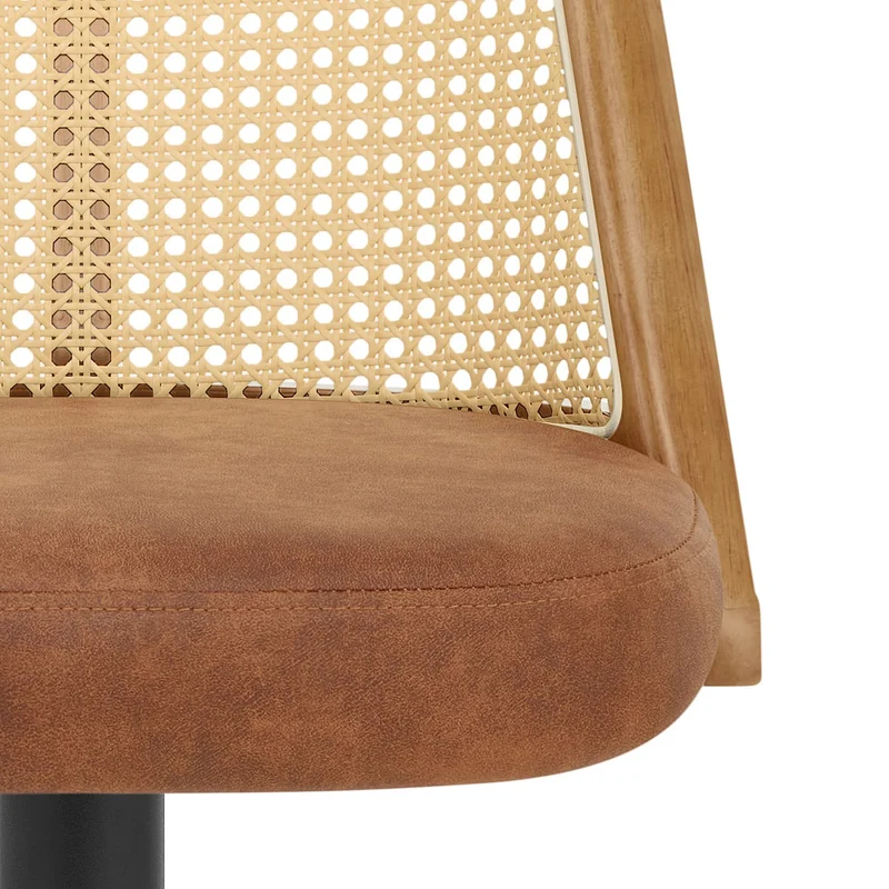 Tabouret de Bar Faux Cuir - Drew Marron