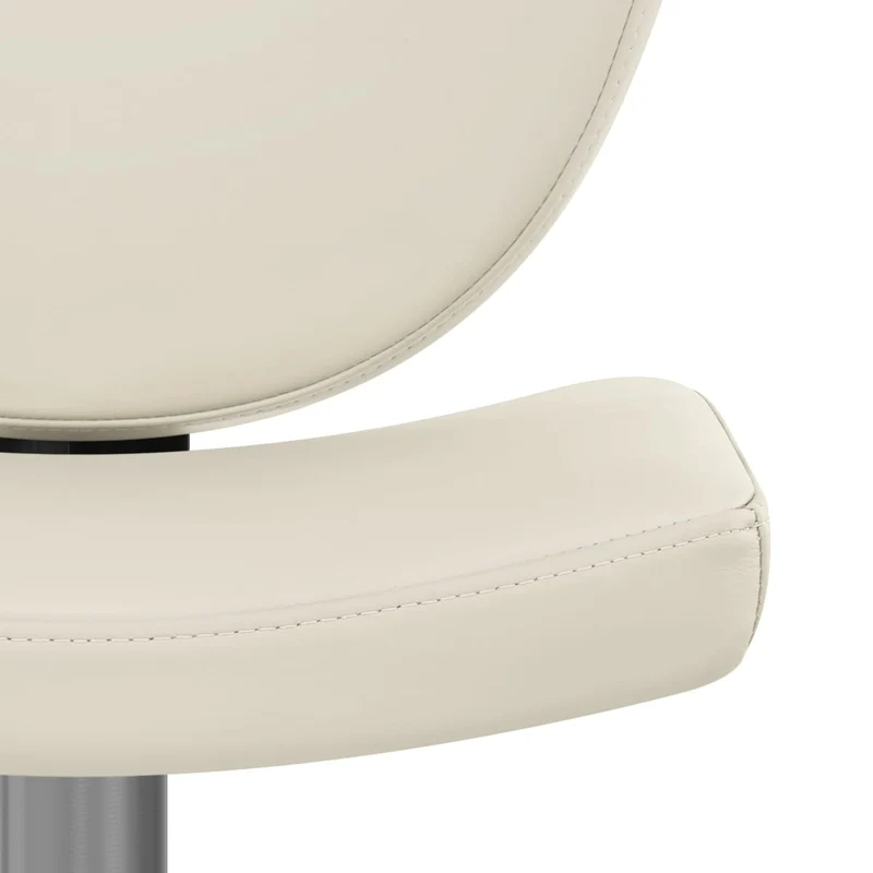 Tabouret Faux Cuir Graphite - Pearl Crème