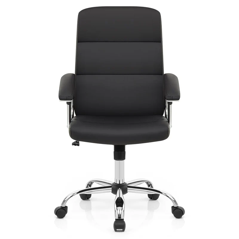 Chaise de Bureau Faux Cuir - Stanford Noir