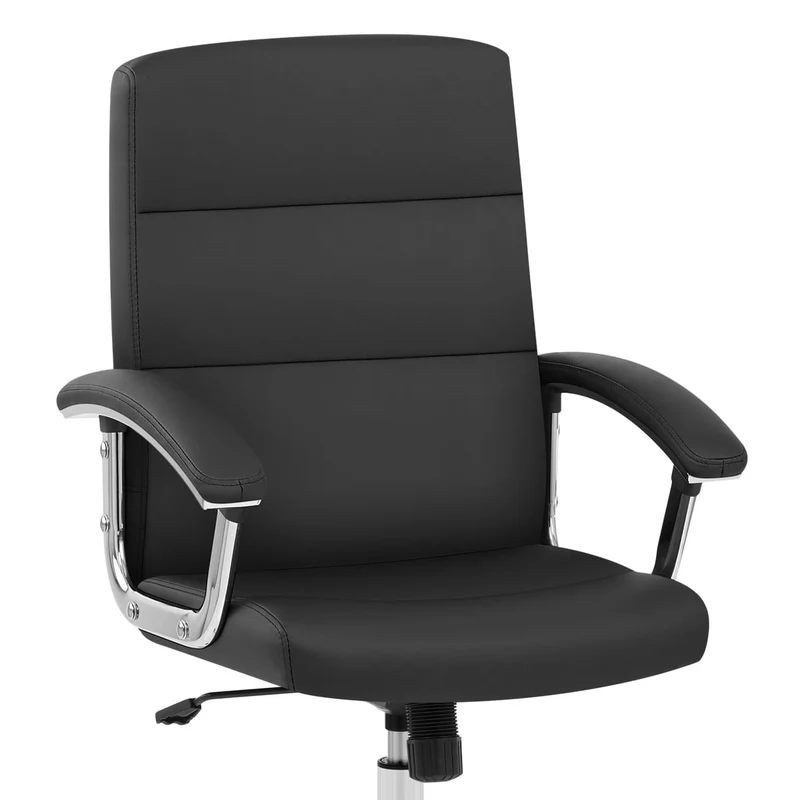 Chaise de Bureau Faux Cuir - Stanford Noir