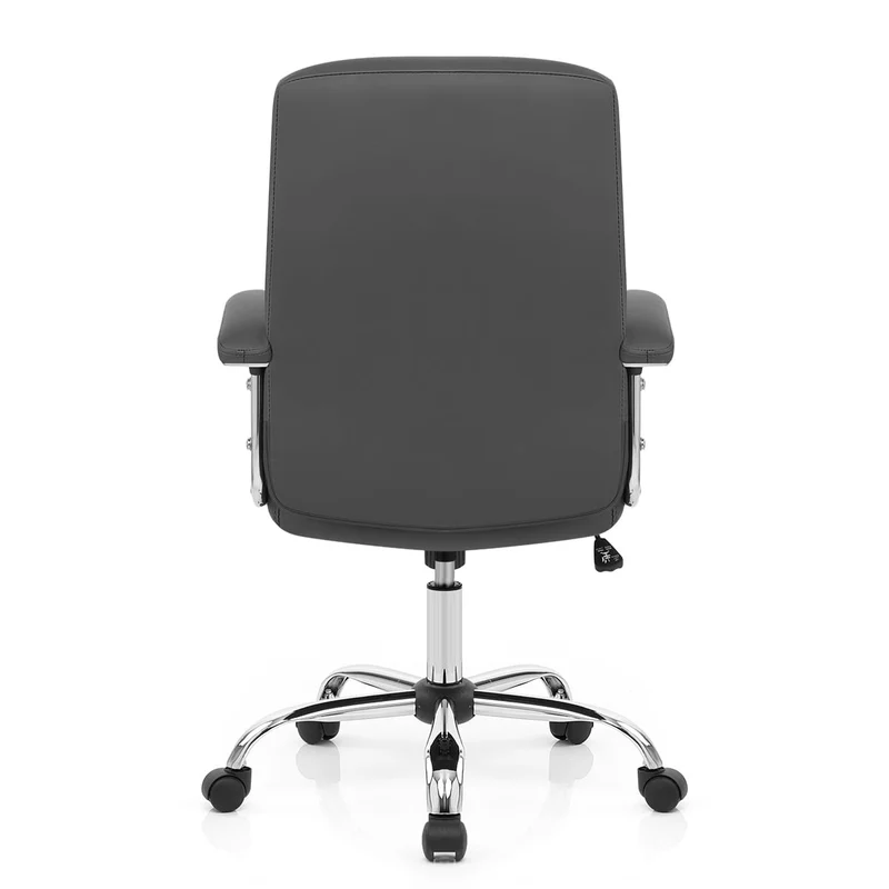 Chaise de Bureau Faux Cuir - Stanford Gris