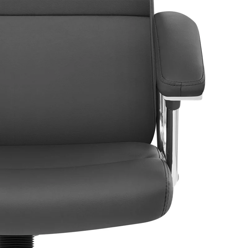 Chaise de Bureau Faux Cuir - Stanford Gris