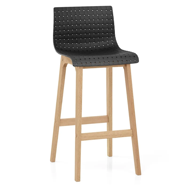 Tabouret de Bar Chêne - Bondi Noir