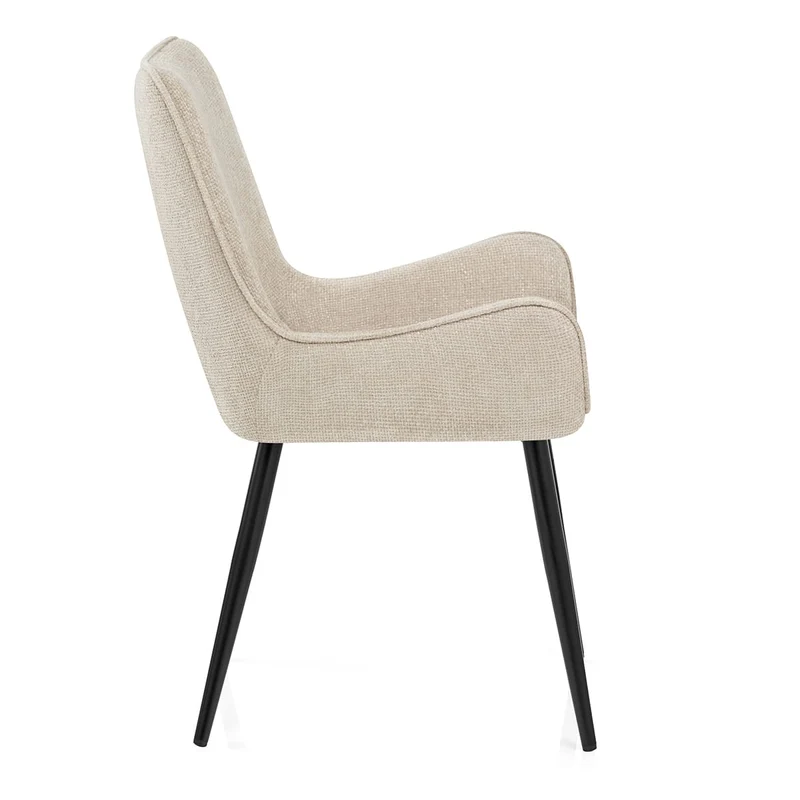 Chaise Tissu - Rene Crème