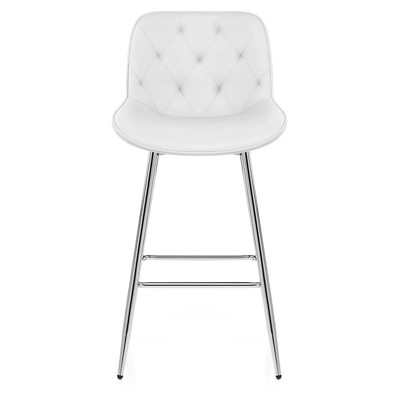 Tabouret de Bar Faux Cuir - Sprint Blanc