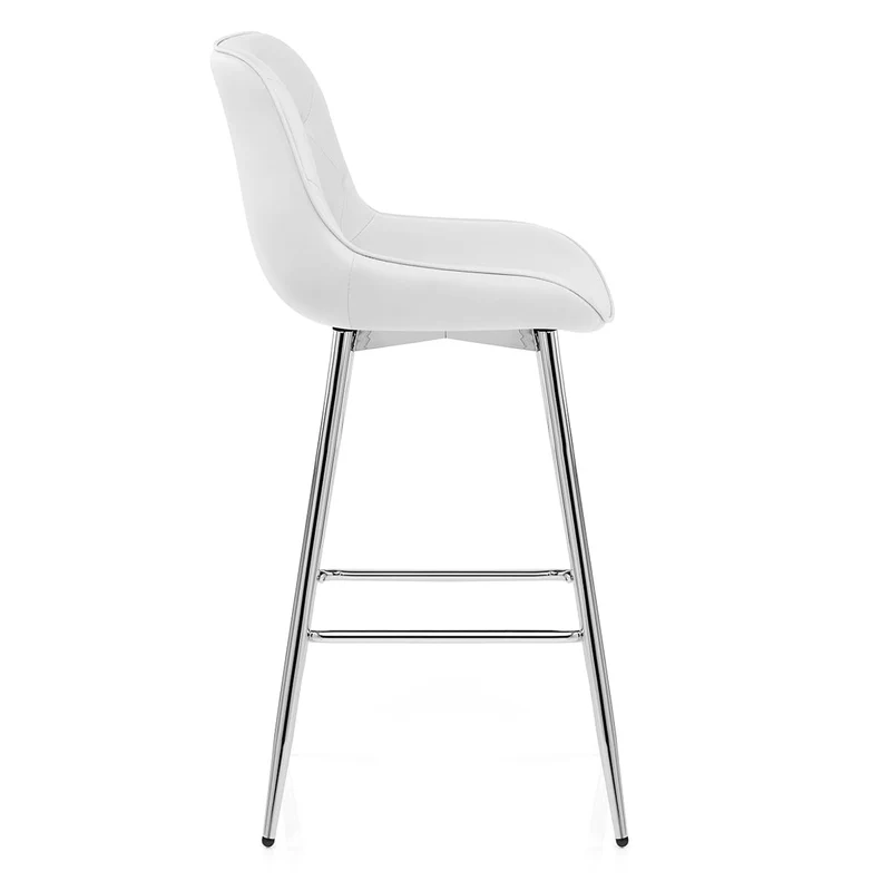 Tabouret de Bar Faux Cuir - Sprint Blanc