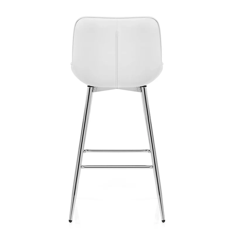 Tabouret de Bar Faux Cuir - Sprint Blanc
