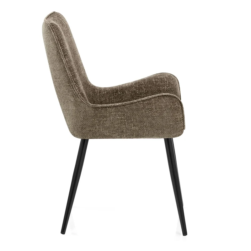 Chaise Tissu - Rene Marron