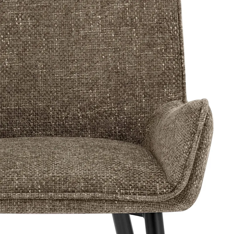 Chaise Tissu - Rene Marron