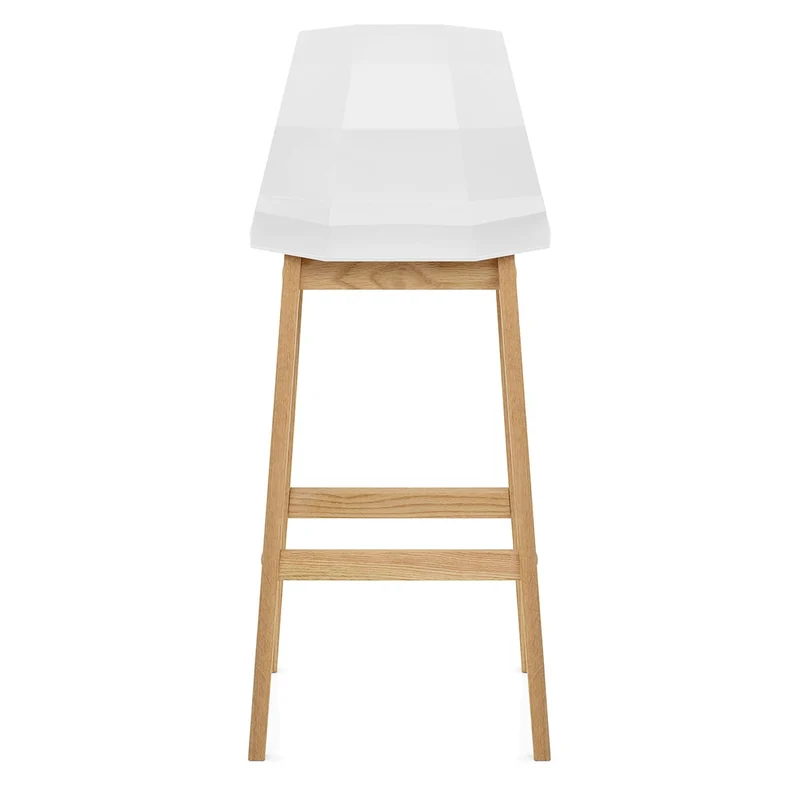 Tabouret de Bar Chêne - Bali Blanc