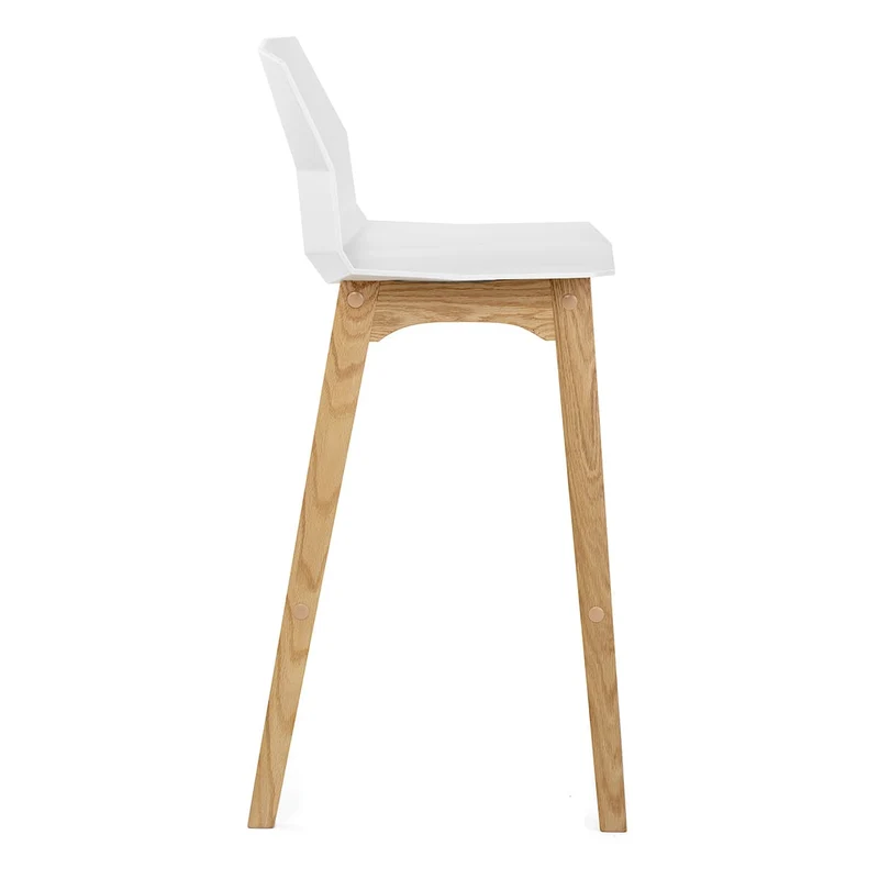 Tabouret de Bar Chêne - Bali Blanc