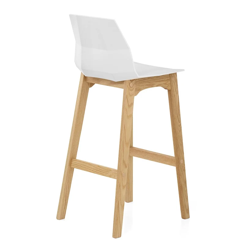 Tabouret de Bar Chêne - Bali Blanc