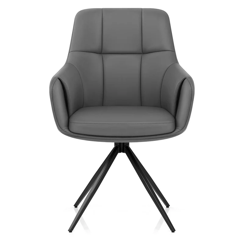 Chaise Faux Cuir - Nina Gris