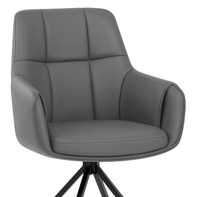 Chaise Faux Cuir - Nina Gris