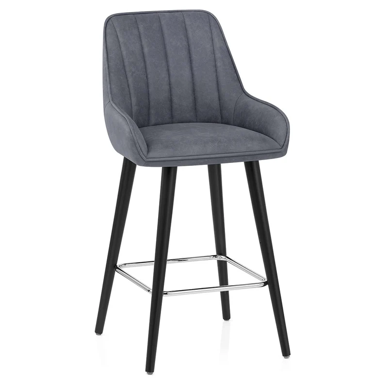 Tabouret de Bar Faux Cuir - Rosa Bleu