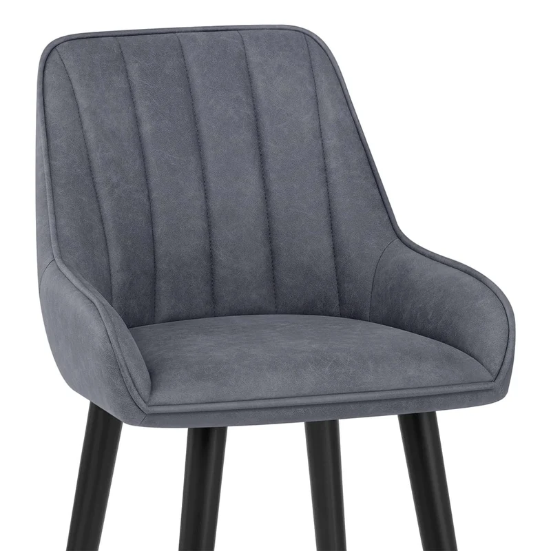 Tabouret de Bar Faux Cuir - Rosa Bleu