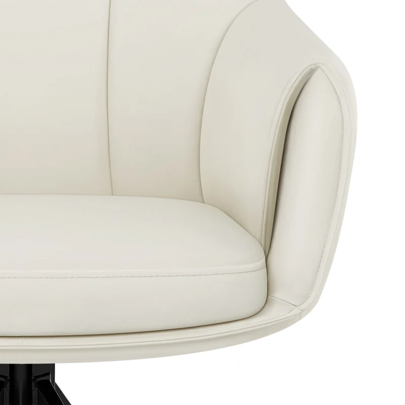 Chaise Faux Cuir - Nina Crème