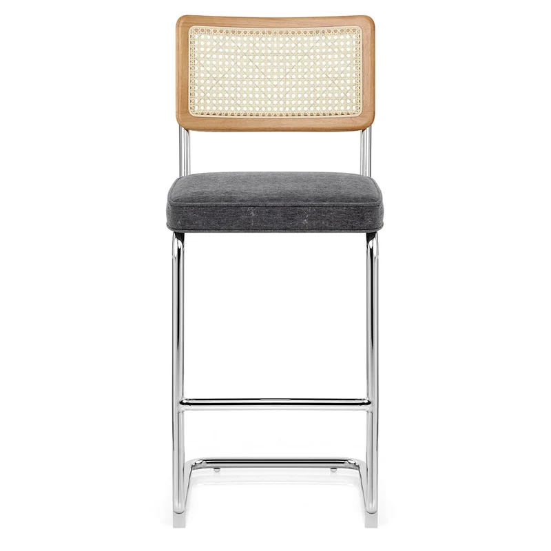 Tabouret de Bar Tissu - Clara Gris