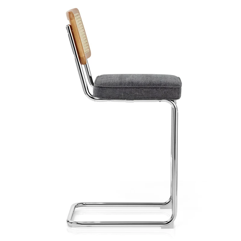 Tabouret de Bar Tissu - Clara Gris