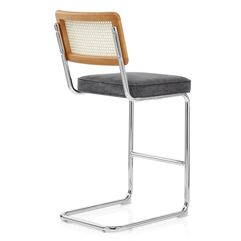 Tabouret de Bar Tissu - Clara Gris