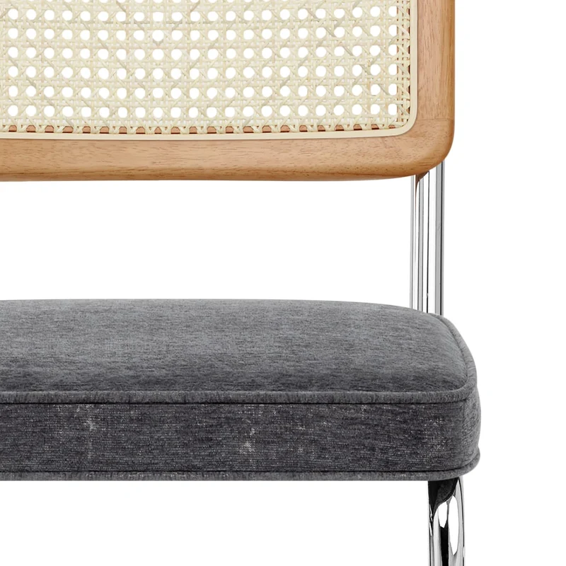 Tabouret de Bar Tissu - Clara Gris