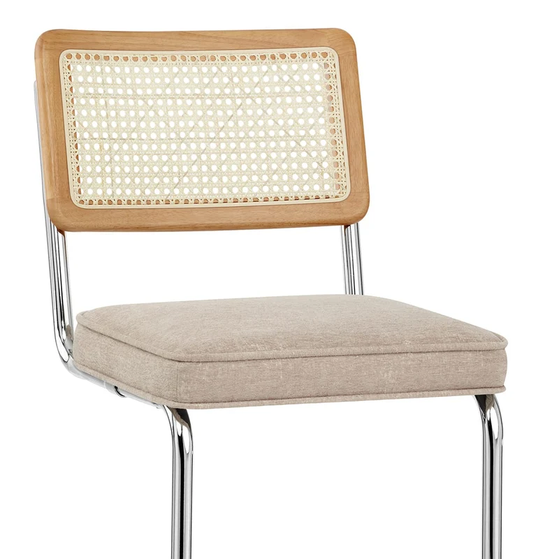 Tabouret de Bar Tissu - Clara Crème