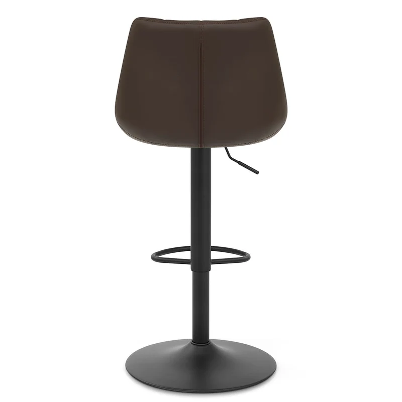 Tabouret de Bar Cuir Véritable - Porto Marron