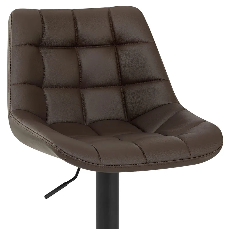 Tabouret de Bar Cuir Véritable - Porto Marron