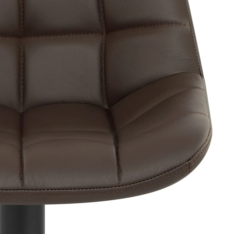 Tabouret de Bar Cuir Véritable - Porto Marron