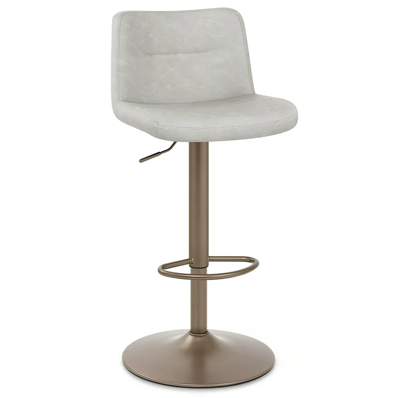 Tabouret de Bar Faux Cuir Antique - Utopia Gris