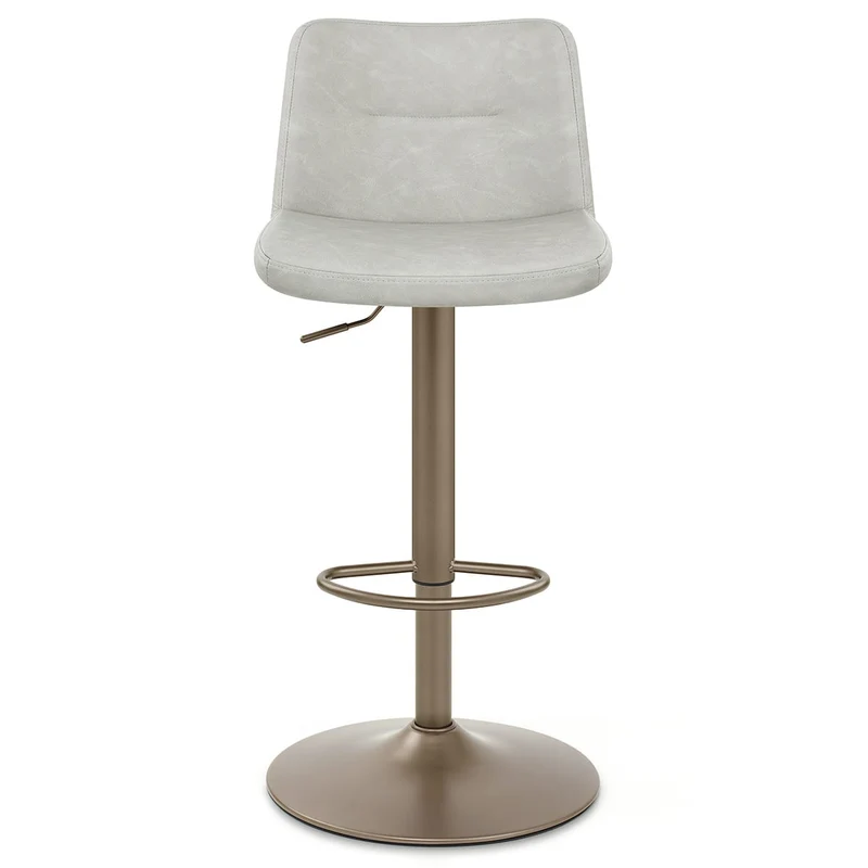 Tabouret de Bar Faux Cuir Antique - Utopia Gris
