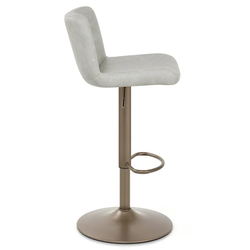 Tabouret de Bar Faux Cuir Antique - Utopia Gris