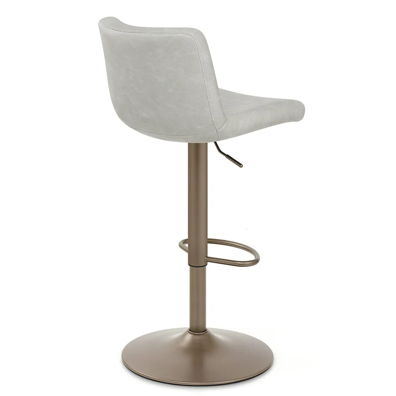 Tabouret de Bar Faux Cuir Antique - Utopia Gris