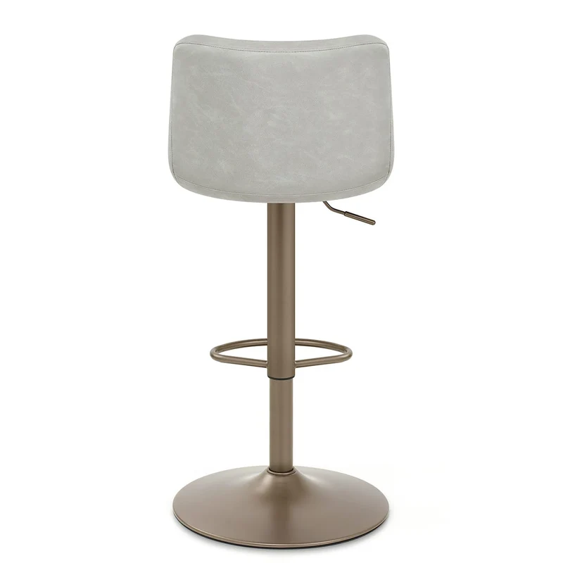 Tabouret de Bar Faux Cuir Antique - Utopia Gris