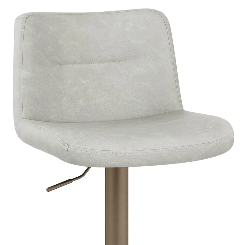 Tabouret de Bar Faux Cuir Antique - Utopia Gris