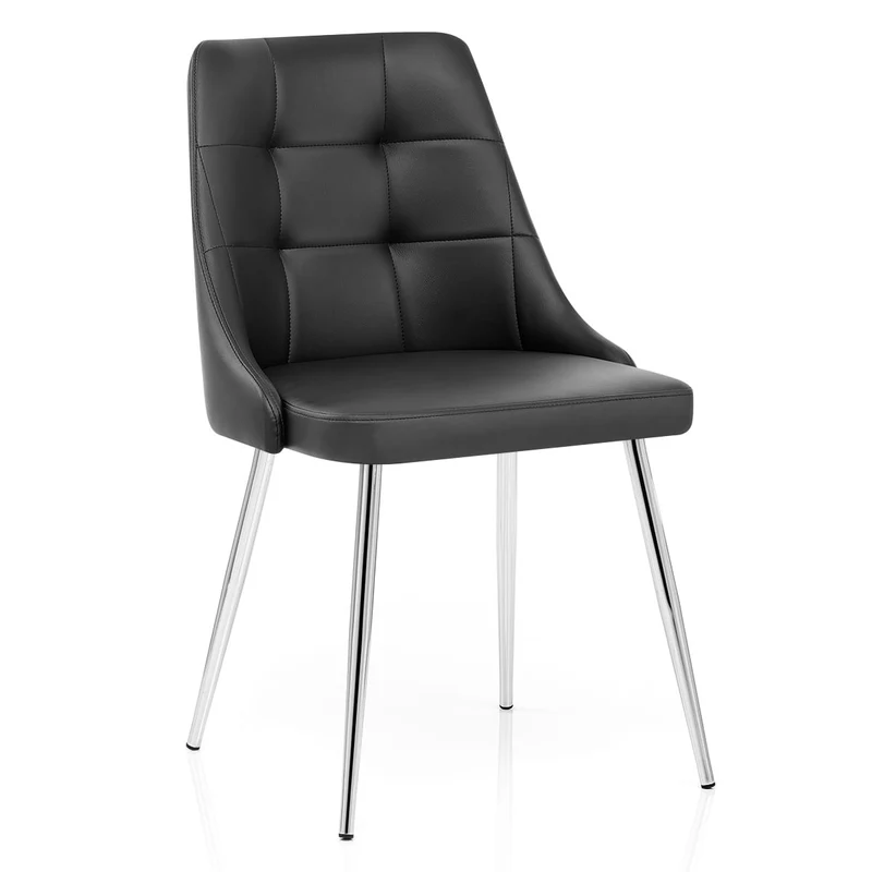 Chaise Faux Cuir - Shanghai Noir