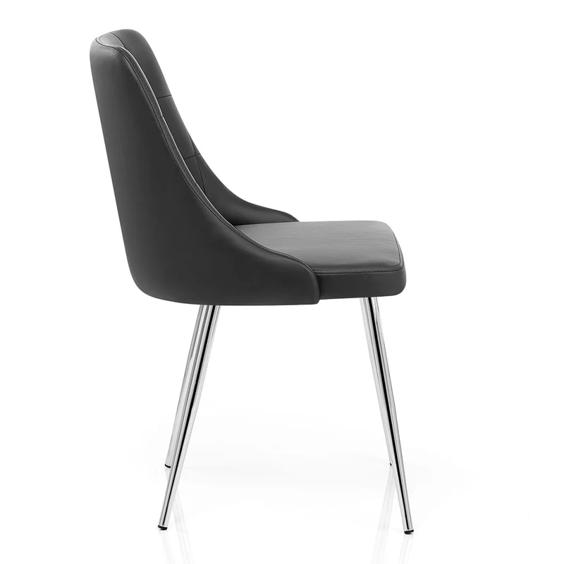 Chaise Faux Cuir - Shanghai Noir