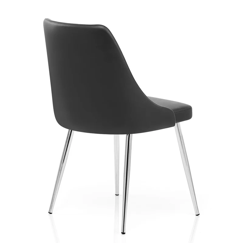 Chaise Faux Cuir - Shanghai Noir