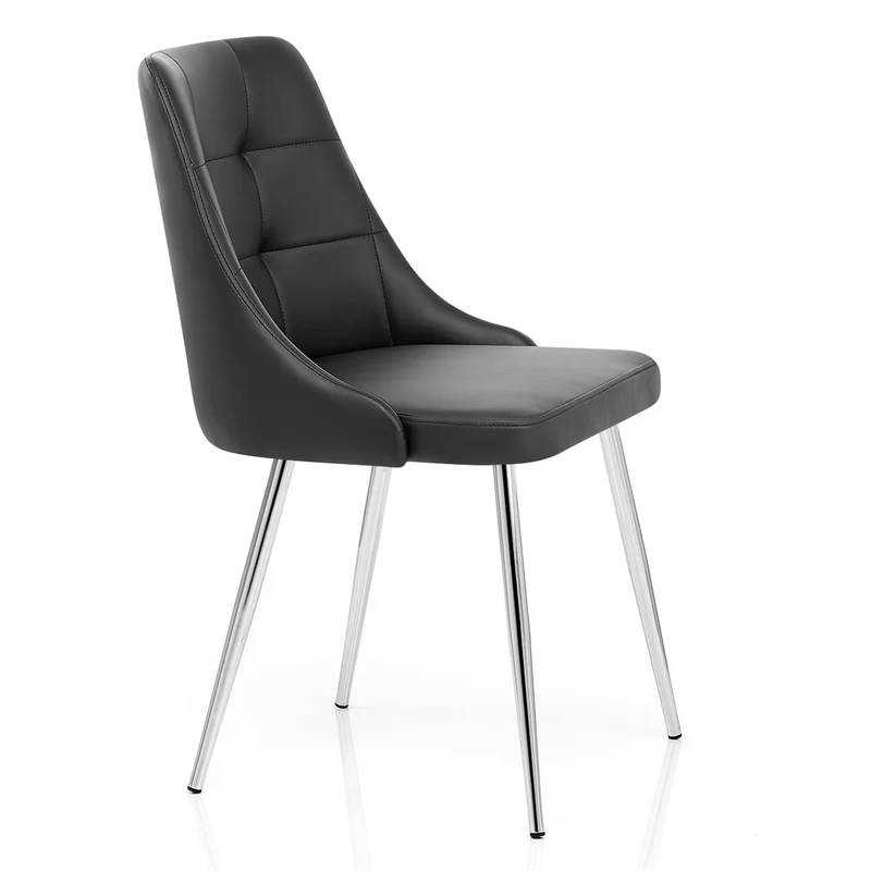 Chaise Faux Cuir - Shanghai Noir