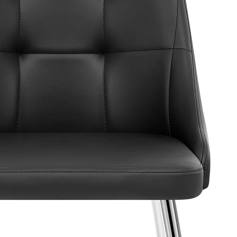 Chaise Faux Cuir - Shanghai Noir