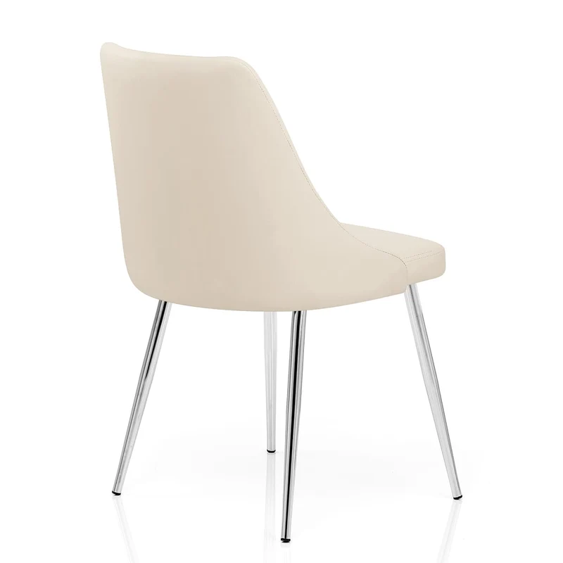 Chaise Faux Cuir - Shanghai Crème